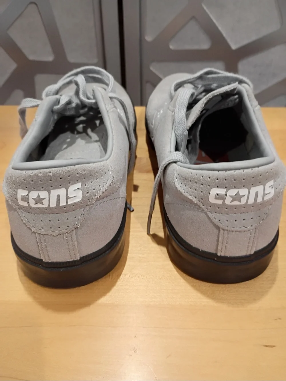 Converse CONS Lopez Suede Sneakers in Gray with Black Sole - Picture 8 of 14
